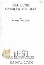 KAI LUNG UNROLLS HIS MAT 1942 PDF电子版封面