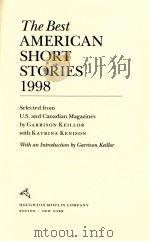 THE BEST AMERICAN SHORT STORIES 1998 1998 PDF电子版封面 0395875145