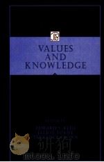VALUES AND KNOWLEDGE 1996 PDF电子版封面 080581521X