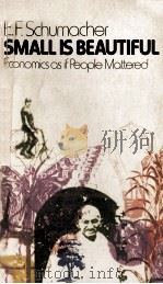 SMALL IS BEAUTIFUL:ECONMICS AS IF PEOPLE MATTERED   1973  PDF电子版封面  0060803525  E.F.SCHUMACHER 