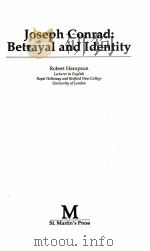 JOSEPH CONRAD: BETRAYAL AND IDENTITY（1992 PDF版）