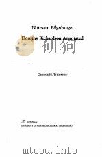 NOTES ON PILGRIMAGE: DOROTHY RICHARDSON ANNOTATED（1999 PDF版）