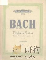 Englische suiten Nr.4-6 PDF电子版封面 (德)巴赫曲