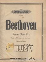 Sonate Opus 81 PDF电子版封面 (德)L.Beethoven曲