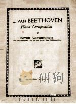 Zwolf Variationen PDF电子版封面 (德)Beethoven,L.曲
