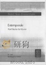 Extemporale 1980 PDF电子版封面 (德)B.A.Zimmermann曲
