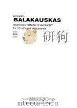 Ostrobothnian Symphony for 20 Stringed Instruments（1992 PDF版）