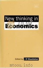NEW THINKING IN ECONOMICS 1990 PDF电子版封面 1852783419