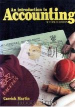 AN INTRODUCTION TO ACCOUNTING SECOND EDITION 1987 PDF电子版封面 0074525492