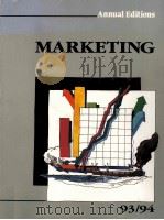 MARKETING 93/94 FIFTEENTH EDITION 1993 PDF电子版封面 1561342084