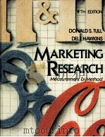 MARKETING RESEARCH FIFTH EDITION   1990  PDF电子版封面  0024218219   