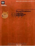 BEYOND PRIVATIZATION 1996 PDF电子版封面 0821338234 BJORN WELLENIUS