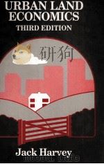 URBAN LAND ECONOMICS:THIRD EDITION   1981  PDF电子版封面  0333573218  JACK HARVEY 
