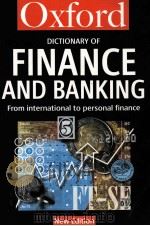 A DICTIONARY OF FINANCE AND BANKING SECOND EDITION 1997 PDF电子版封面 0192800671