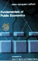 FUNDAMENTALS OF PUBLIC ECONOMICS REVISED ENGLISH-LANGUAGE EDITION（1988 PDF版）