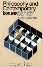 PHILOSOPHY AND CONTEMPORARY ISSUES FOURTH EDITION（1984 PDF版）