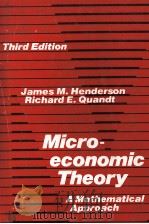 MICROECONOMIC THEORY A MATHEMATICAL APPROACH THIRD EDITION 1980 PDF电子版封面 0070281017