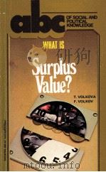 WHAT IS SURPLUS VALUE? 1986 PDF电子版封面