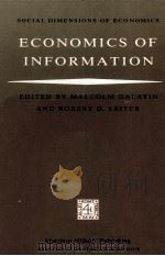 ECONOMICS OF INFORMATION 1981 PDF电子版封面 0898380677