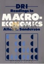 DRI READINGS IN MACRO-ECONOMICS 1981 PDF电子版封面 0070546592