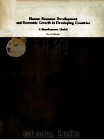 POVERTY AND THE DEVELOPMENT OF HUMAN RESOUR CES REG 1980 PDF电子版封面 DAVID WHEELER