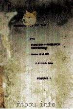 PROCEEDINGS OF THE 9TH RARE EARTH RESEARCH CONFERENCE VOLUME I（ PDF版）