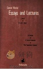 GUNNAR MYDAL EDDAYS AND LECTURES 1972 PDF电子版封面 MUTSUMI