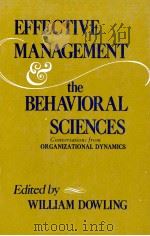EFFECTIVE MANAGEMENT THE BEHAVIORAL SCIENCES（1978 PDF版）