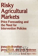 RISKY AGRICULTURAL MARKETS PRICE FORCASTING AND THE NEED FOR INTRVENTION POLICIES 1984 PDF电子版封面 0865318492 JOCK ANDERSON