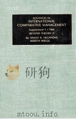 ADVANCES IN COMPARATIVE MANAGEMENT A RESEARCH ANNUAL（1984 PDF版）