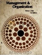 MANAGEMENT ORGANIZATION 3D EDITION 1977 PDF电子版封面 0538074205