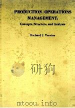 PRODUCTION OPERATIONS MANAGEMENT CONCEPTS STRUCTURE AND ANALYSIS 1980 PDF电子版封面 0444003266
