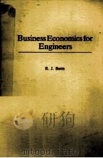 BUSINESS ECONOMICS FOR ENGINEERS 1979 PDF电子版封面 0070841128 R.J.BETTS