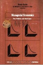 STUDY GUIDE T OACCOMPANY MANAGERIAL ECONOMICS TEXT PROBLEMS AND SHORT CASES（1984 PDF版）