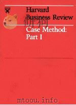 HARVARD BUSINESS REVIEW CASE METHOD PART 1 1960 PDF电子版封面