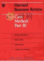 HARVARD BUSINESS REVIEW CASE METHOD PART 3 1969 PDF电子版封面