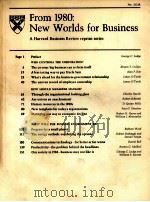 FROM 1980 NEW WORLDS FOR BUSINESS 1974 PDF电子版封面