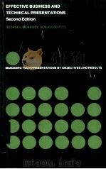 EFFECTIVE BUSINESS AND TECHNICAL PRESENTATIONS SECOND EDITION（1975 PDF版）