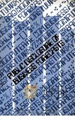 PUBLIC DISCLOSURE OF BUSINESS FORECASTS 1972 PDF电子版封面