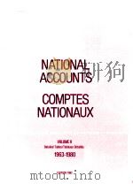 NATIONAL ACCOUNTS STATISTICS STATISTIQUE DES COMPTES NATIONAUX VOLUME 2 1963-1980 1982 PDF电子版封面 9264023291