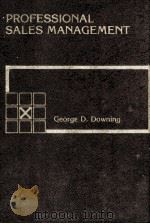 PROFESSIONAL SALES MANAGEMENT 1983 PDF电子版封面 088244235X
