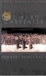 EDWARD CARPENTER   1883  PDF电子版封面  090704073X   