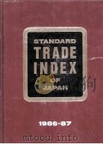 STANDARD TRADE INDEX OF JAPAN 1986-87 30TH EDITION 1986 PDF电子版封面