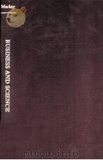 BUSINESS AND SCIENCE 1980 PDF电子版封面 0879601116 R.J.MACKAY