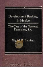 DEVELOPMENT BANKING IN MEXICO THE CASE OF THE MACIONAL FINANCISRA S.A. 1985 PDF电子版封面 003005334X