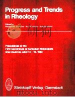 PROGRESS AND TRENDS IN RHEOLOGY（1982 PDF版）