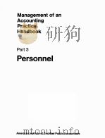 MANAGEMENT OF AN ACCOUINTING PRACTICE HANDBOOK:PERSONNEL PARTNERSHIPS MANAGEMENT DATA 1975 PDF电子版封面