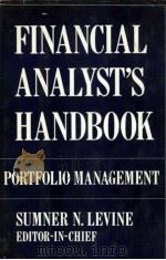 FINANCIAL ANALYST'S HANDBOOK 1975 PDF电子版封面 0870940821