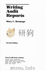 WRITING AUDIT REPORTS SECOND EDITION 1984 PDF电子版封面 007008064X