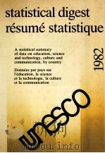 STATISTICA LDIGEST RESUME STATISTIQUE 1982 PDF电子版封面 923002063X